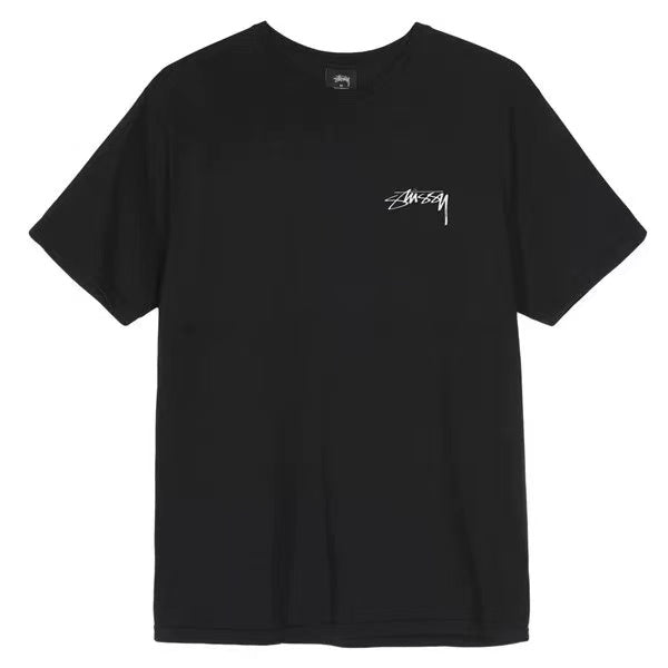 STUSSY GREEN LEAVES TEE BLACK