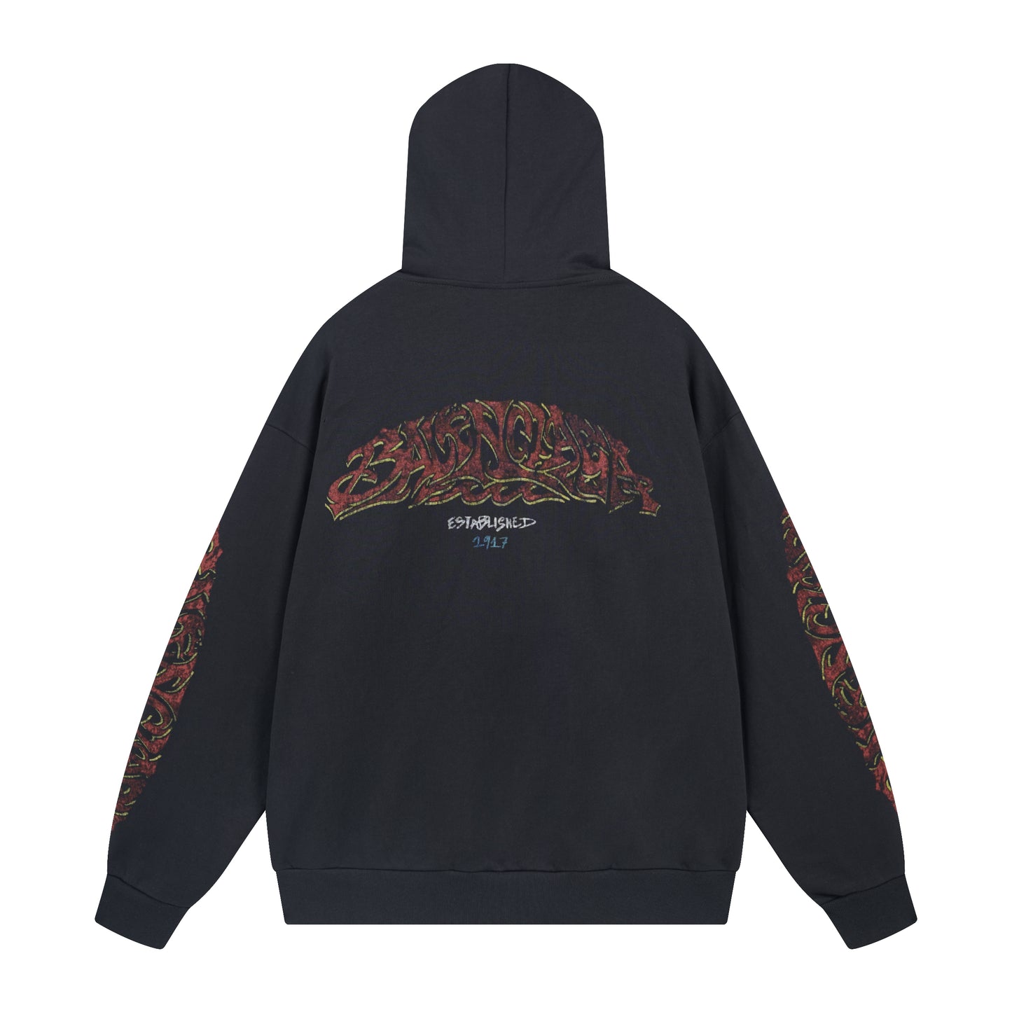Balenciga logo hoodie BL238056 black
