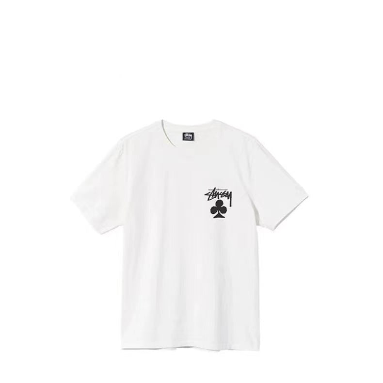 STUSSY CLOVER PRINT TEE WHITE