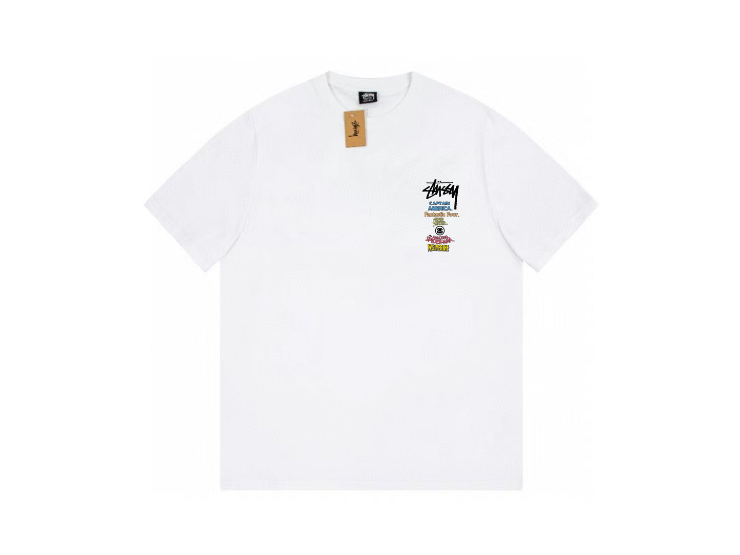 STUSSY FANTASTIC FOUR TEE WHITE