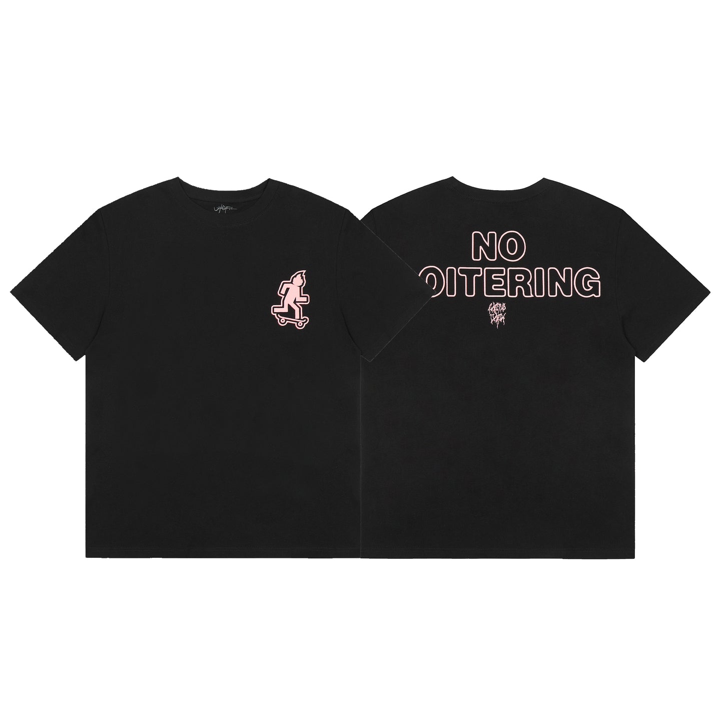 Travis Scott No Loiteing Logo Tshirt Black