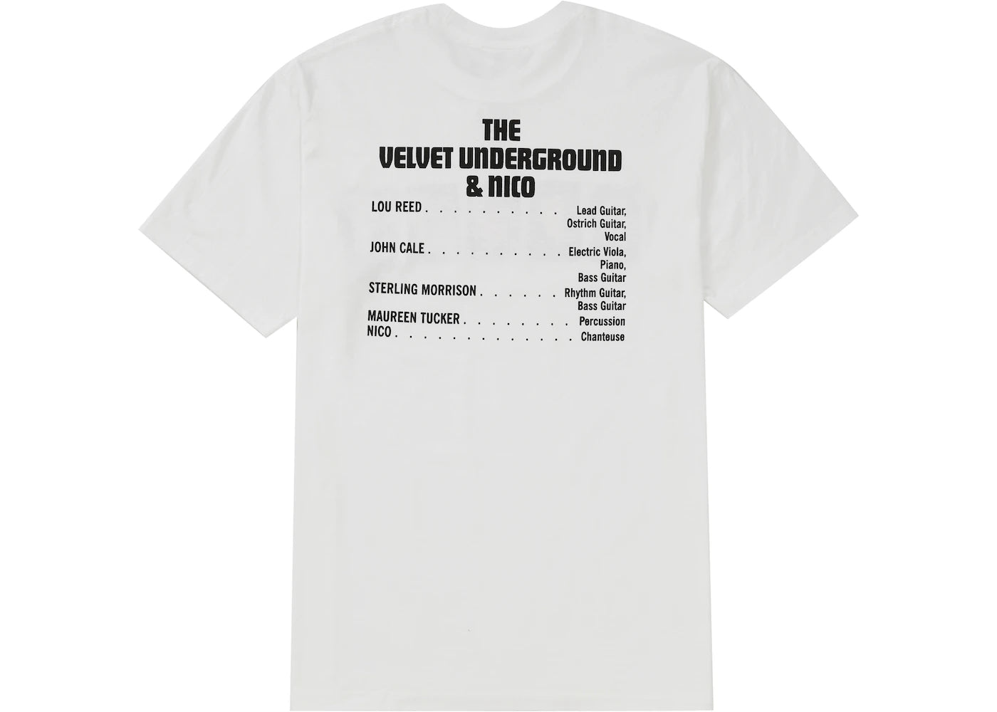 Supreme The Velvet Underground & Nico Tee White