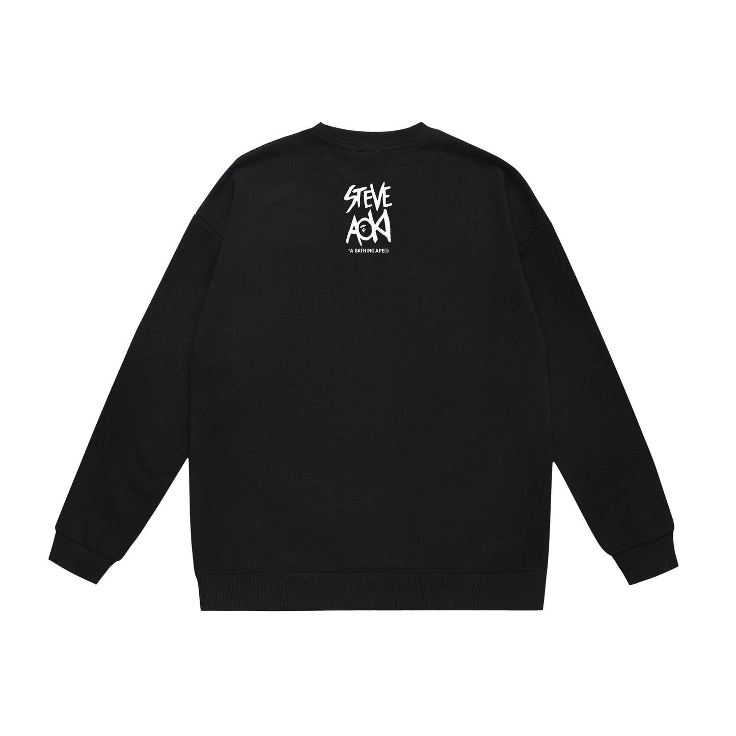 A Bathing Ape Steve Aoki Print Hoodie Black