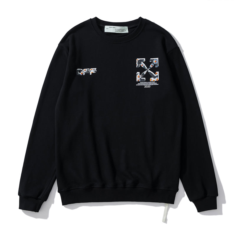 Off-White little daisy print hoodie black