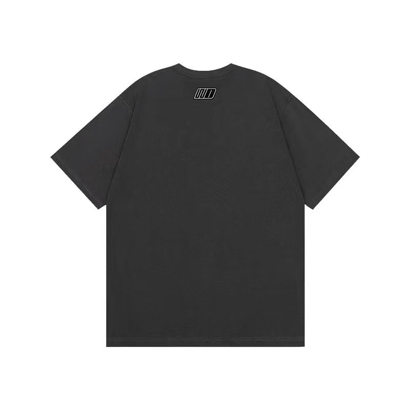 WE11DONE Logo Tee In Grey