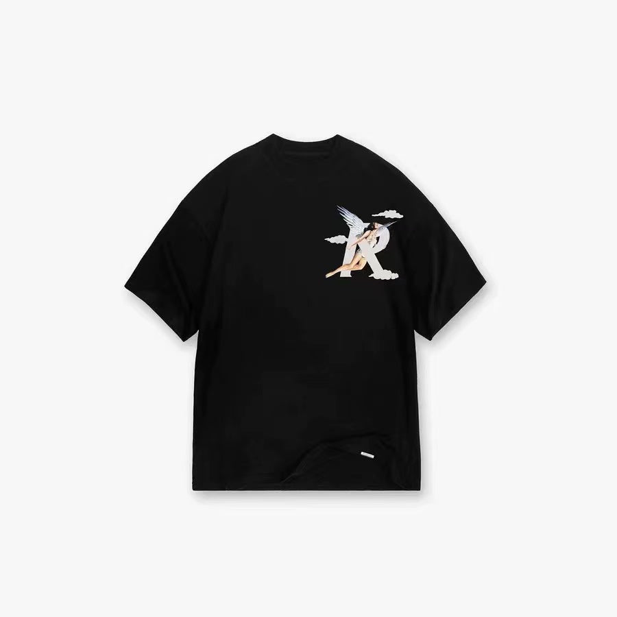 REPRESENT ANGEL PRINT TEE BLACK