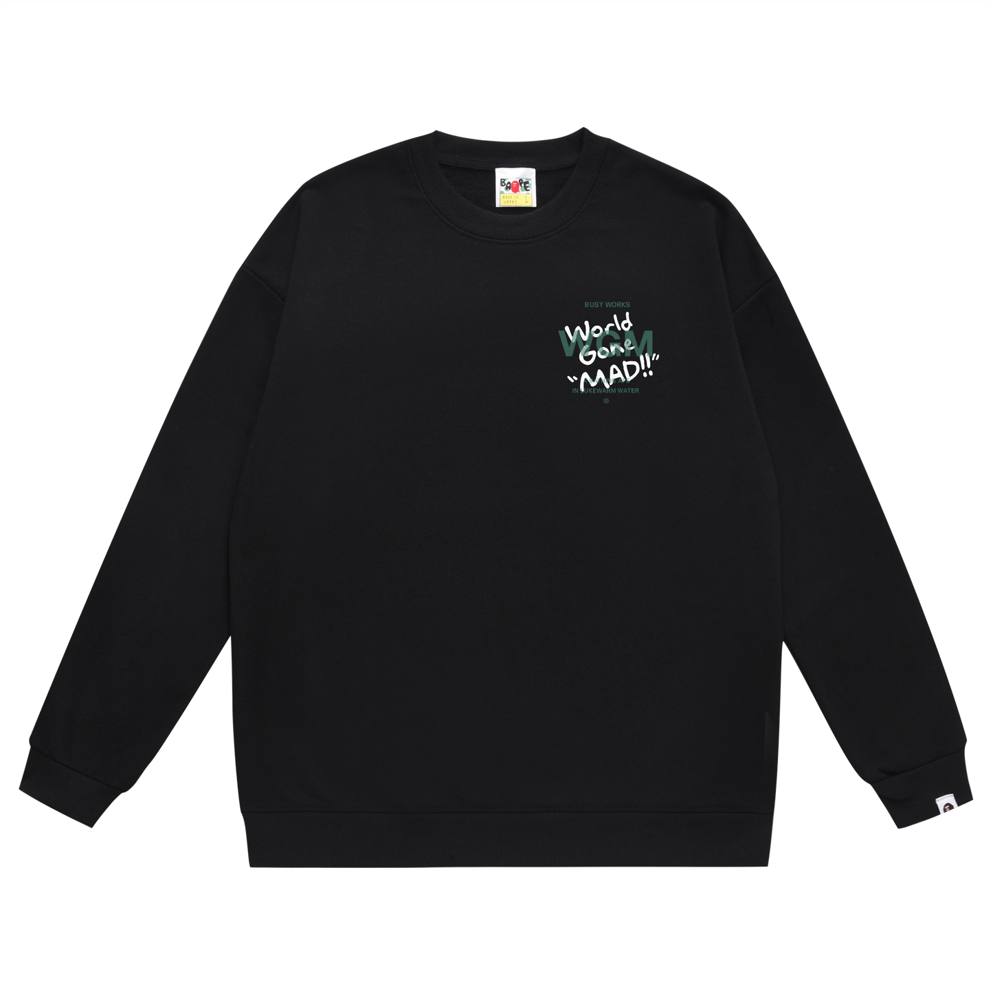 A Bathing Ape Logo Hoodie Black
