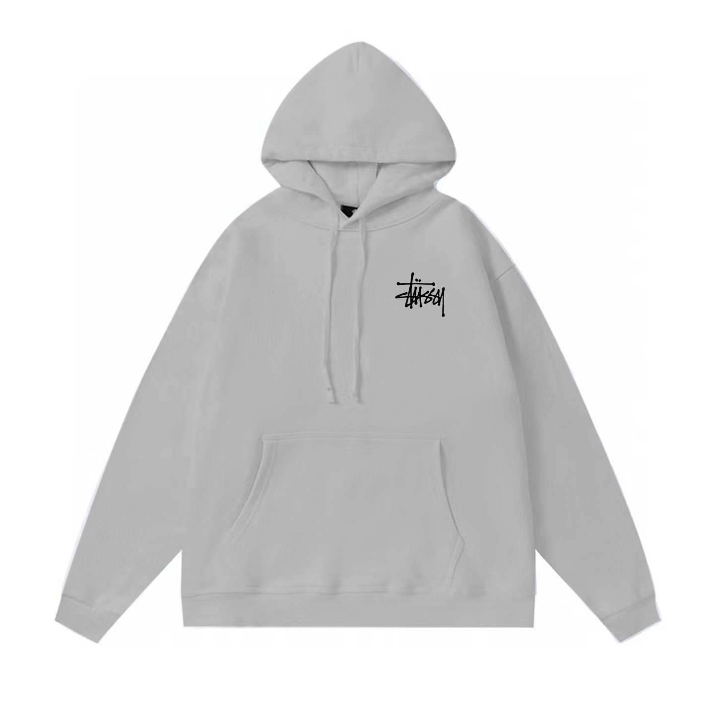 STUSSY BASIC HOODIE GREY