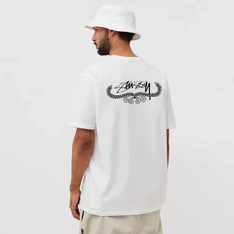 STUSSY WREATH TEE WHITE