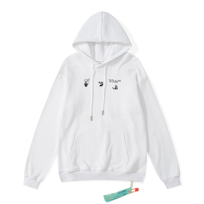 Off-White dissolve arrow hooded sweater white/blue