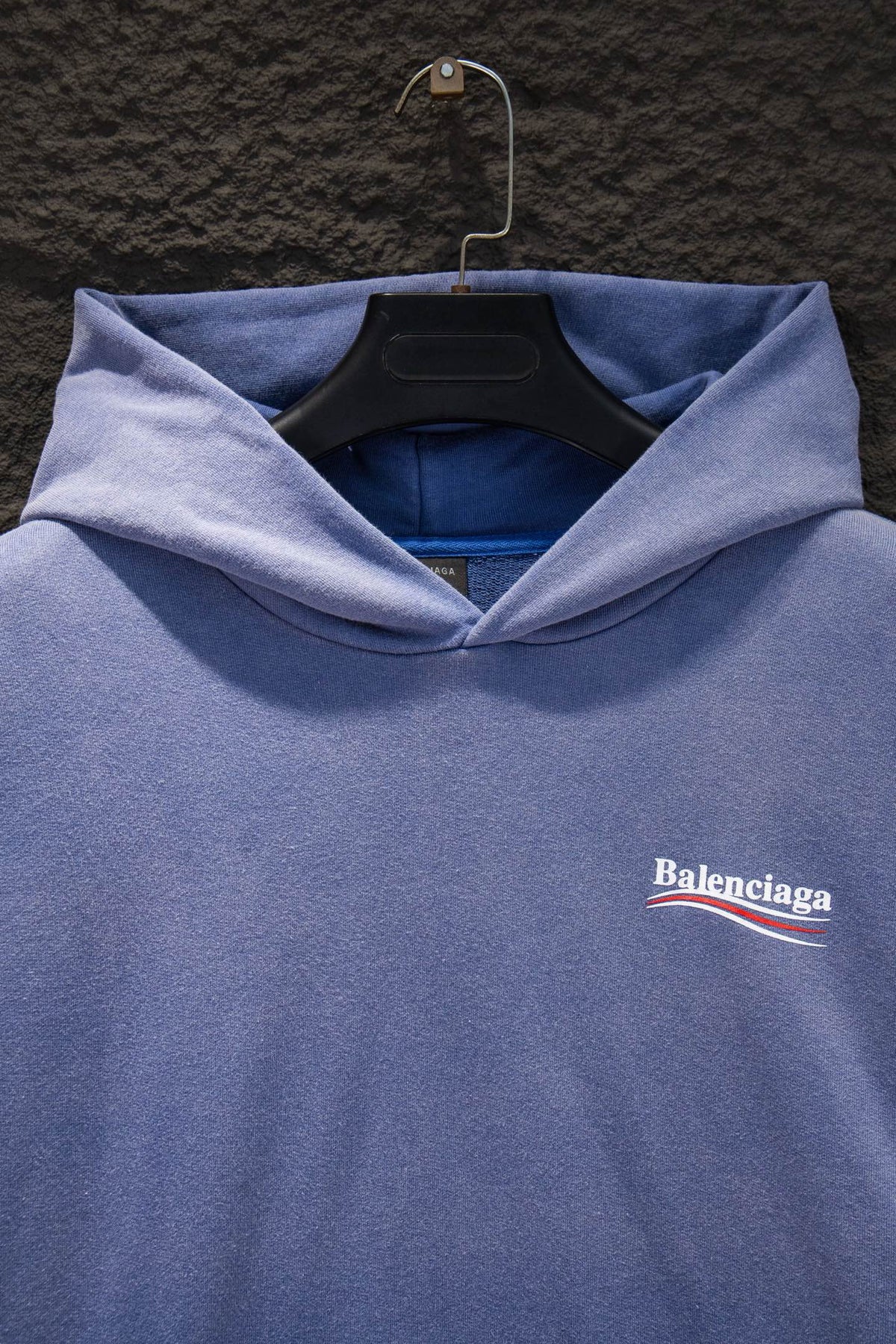 Balenciaga Distressed Sandblasted Hoodie