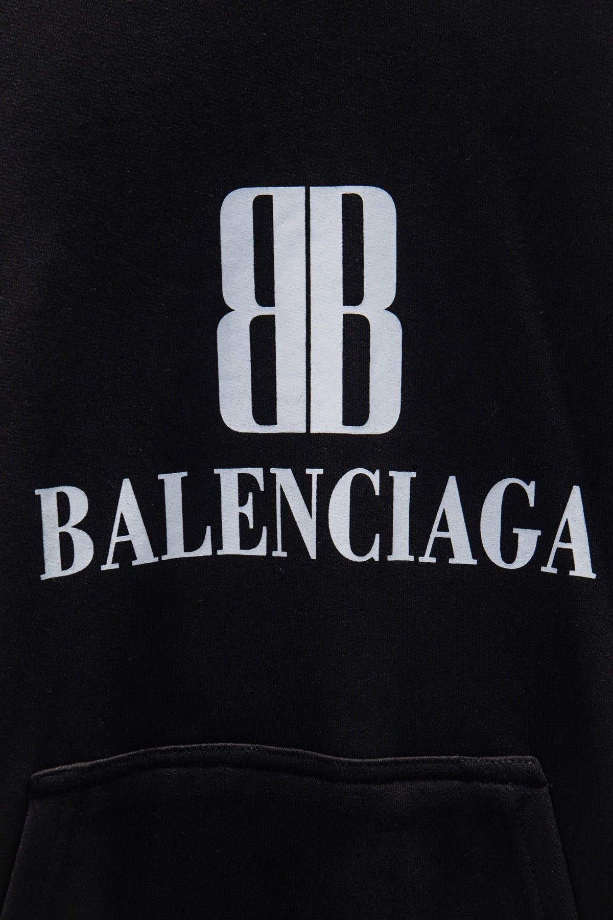 Balenciaga New Large Logo Print Hoodie