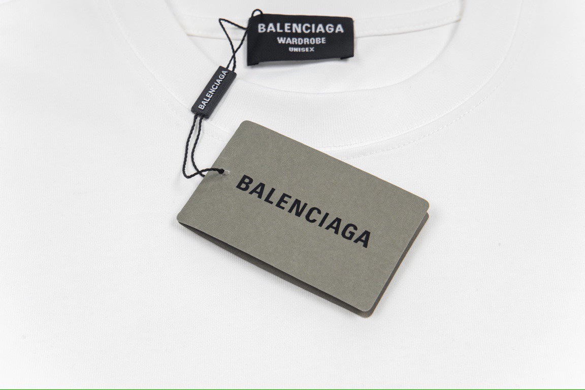 Balenciaga Classic Fluid Logo Print Short-Sleeve T-Shirt