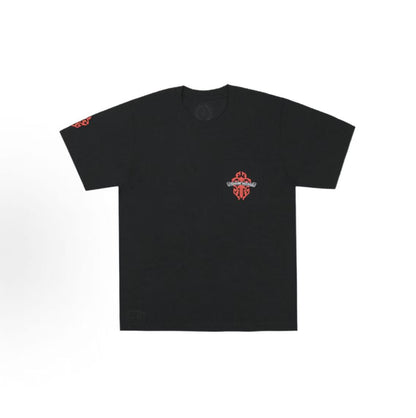 Chrome Hearts Sanskrit Sword Totem Embroidered Short-Sleeved T-Shirt (For Both Men and Women)