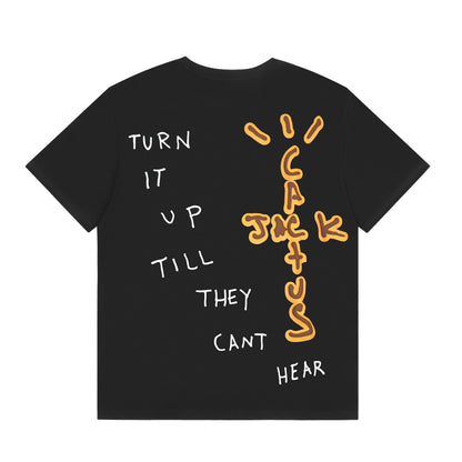 Travis Scott Highest Print Tshirt Black