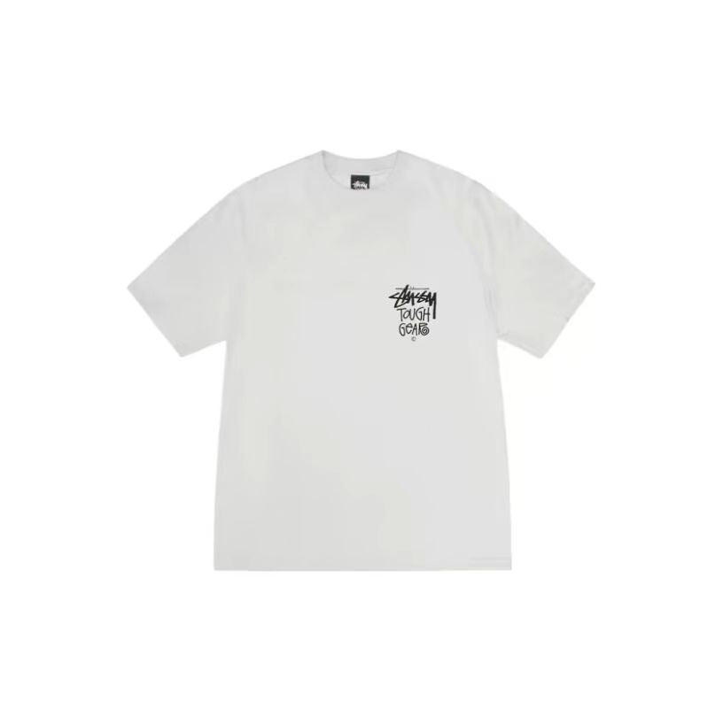 Stussy SS24 screen printed logo short-sleeved T-shirt, same style for men and women