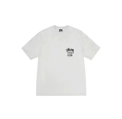 Stussy SS24 screen printed logo short-sleeved T-shirt, same style for men and women