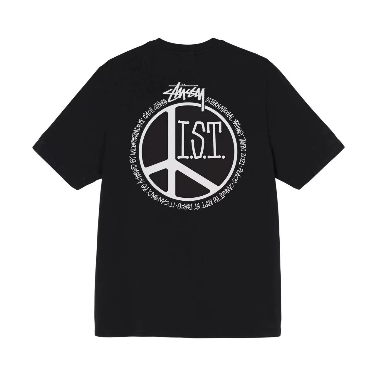 STUSSY PEACE TEE BLACK