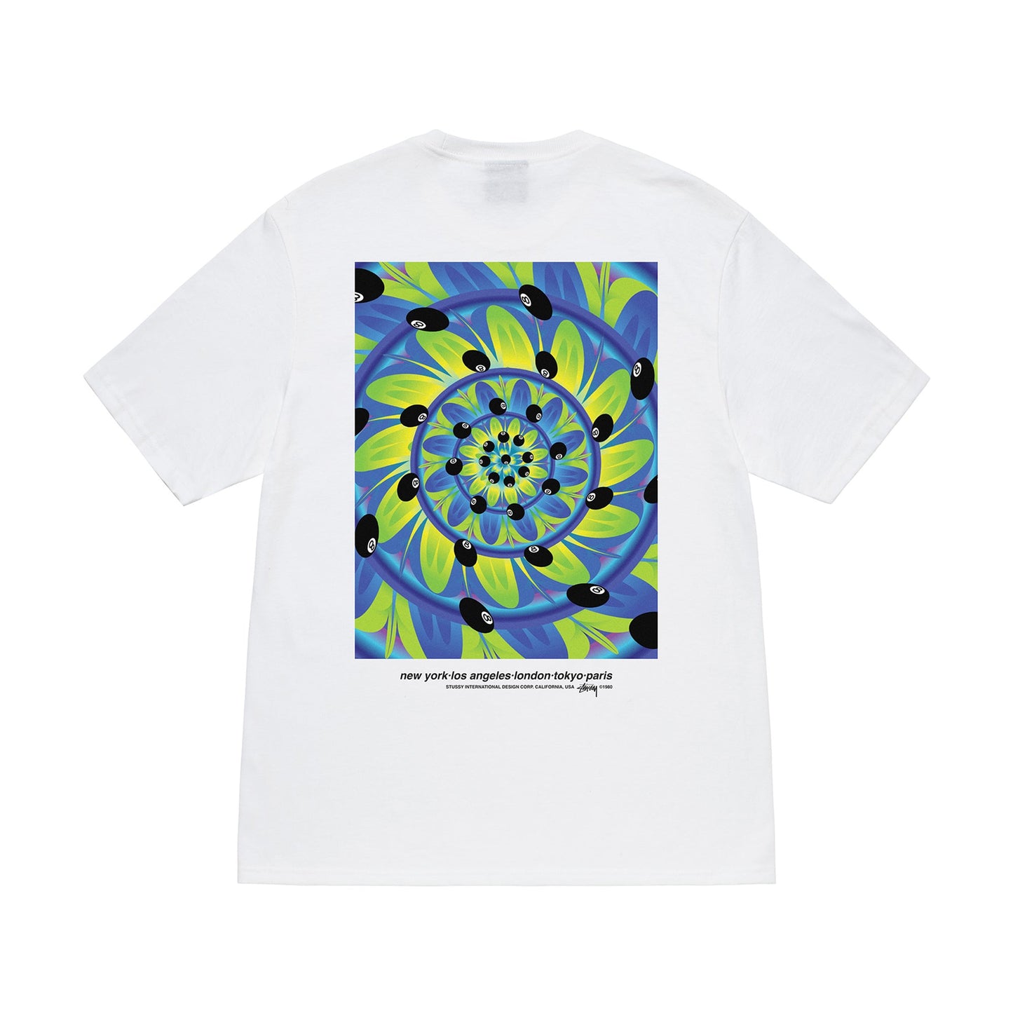 STUSSY Rabbit Hole Tee In White