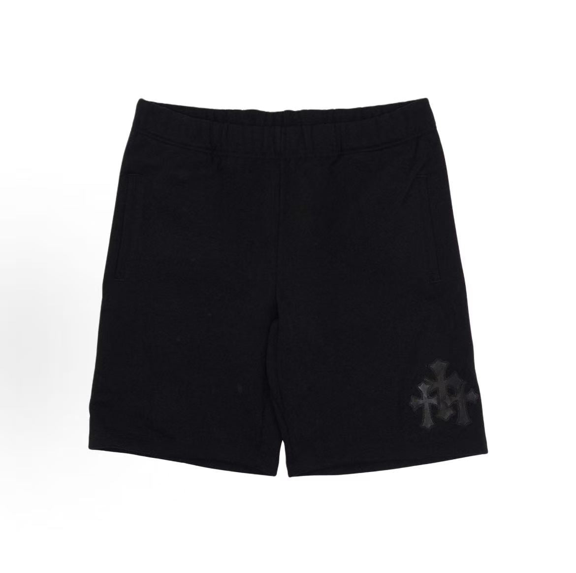 Chrome Hearts Cross Patch Pattern Stretch Waist Pants - Casual Shorts for Both Men and Women