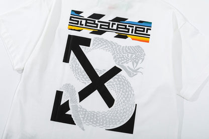 Off-White Snake Arrow Embroidered T-shirt