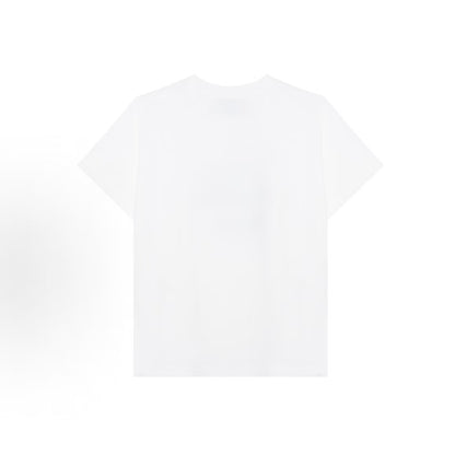 LOUIS VUITTON SS25 Neon Logo Round-neck Short-sleeved T-Shirt for Women - White - Classic Straight Fit Design