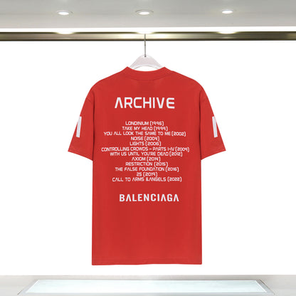 Balenciga logo tee xh9088 red