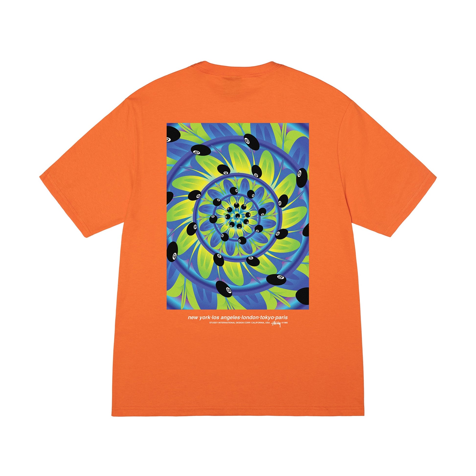 STUSSY Rabbit Hole Tee In Orange