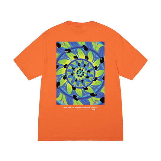 STUSSY Rabbit Hole Tee In Orange