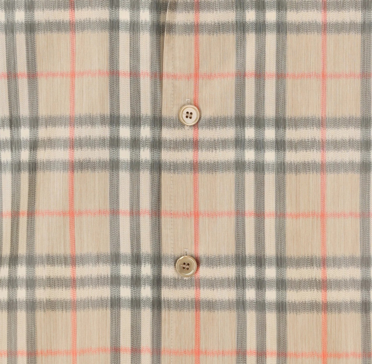Burberry SS26 Men's Short-Sleeve Check Single-Breasted Shirt