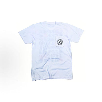 Chrome Hearts Tokyo Limited Edition Sanskrit Letter Print Short-Sleeved T-Shirt (for both men and women) - White