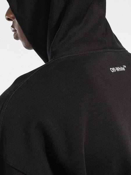 Off-white Black hoodie with arrows logo