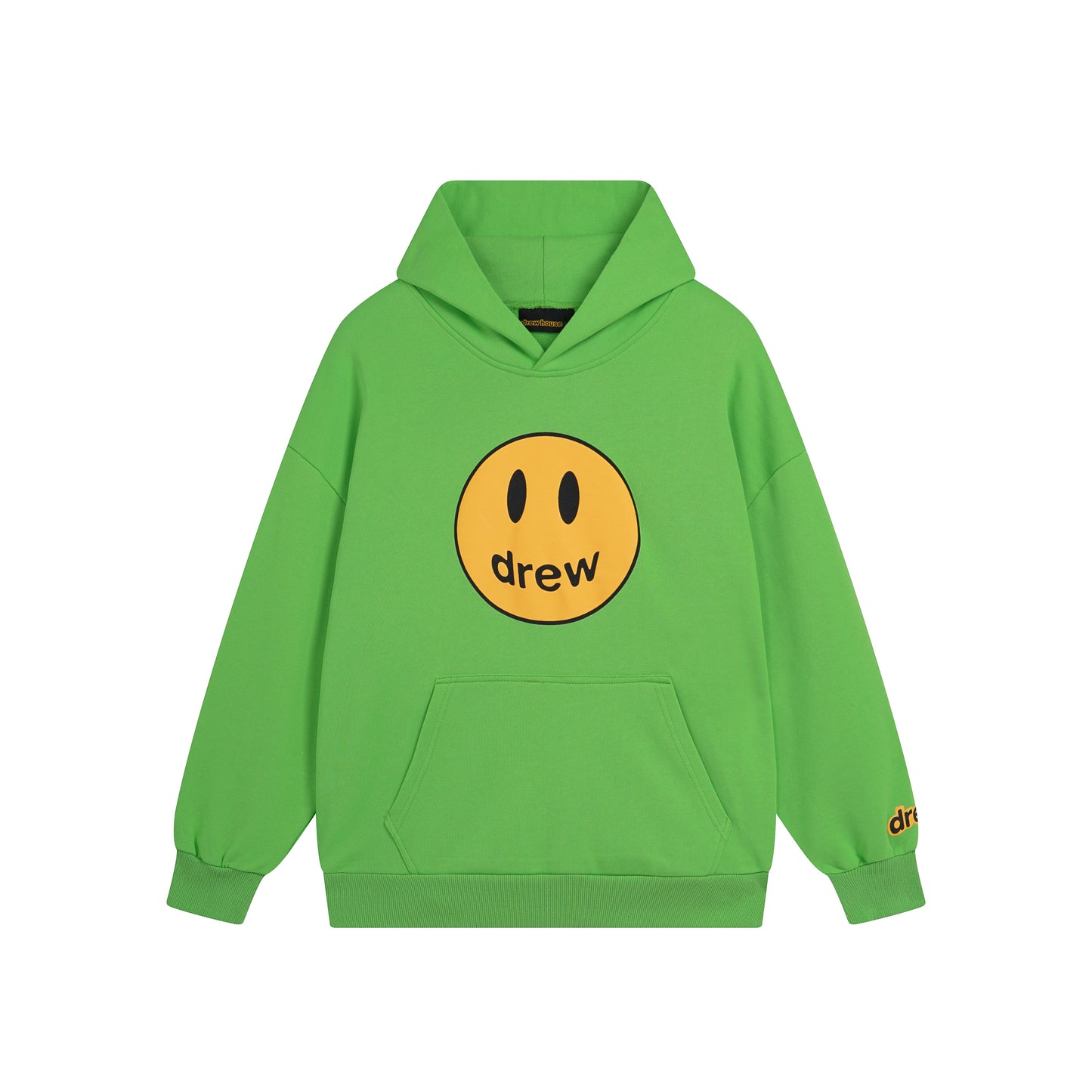 Drew House Smiley Face Series Mascot Navy Smiley Face Hooded Fleece Sweatshirt Winter Unisex Navy Blue