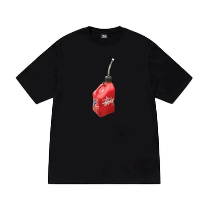STUSSY OIL BARREL TEE BLACK