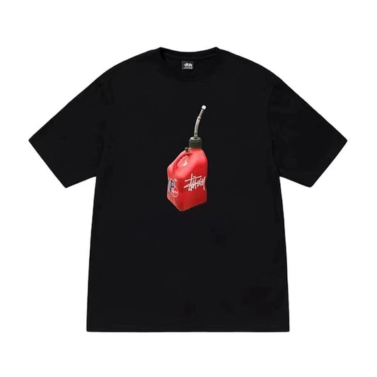 STUSSY OIL BARREL TEE BLACK