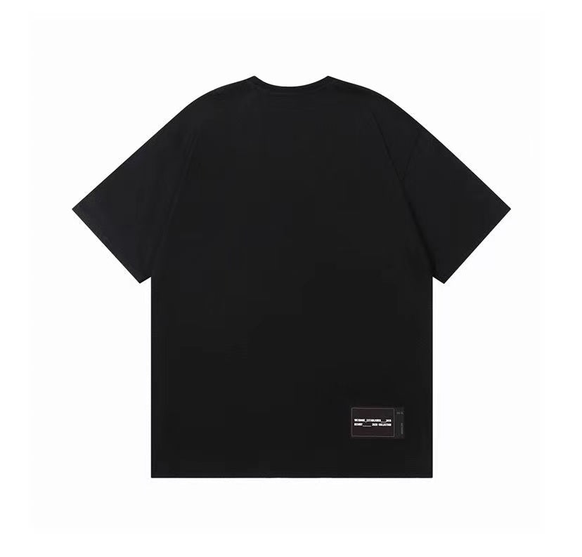 WE11DONE Barrage Print Tee Black
