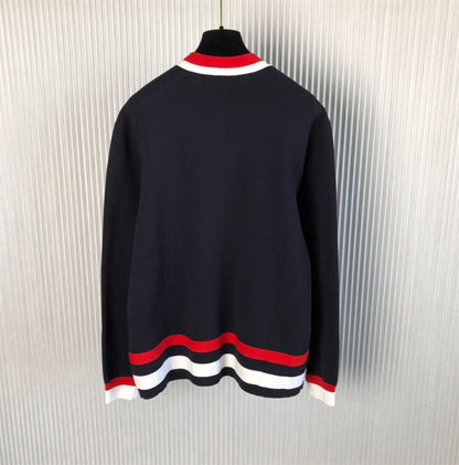 GUCCI KNIT WOOL CARDIGAN WITH PATCH – GCK033