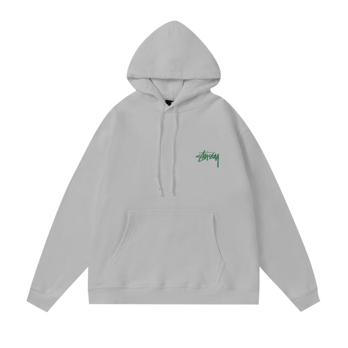 STUSSY PLASTER STATUE PRINT HOODIE GREY