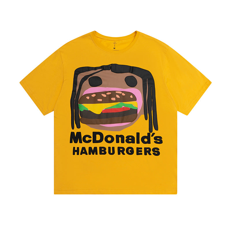 Travis Scott McDonald'S Hamburgers Tee Yellow