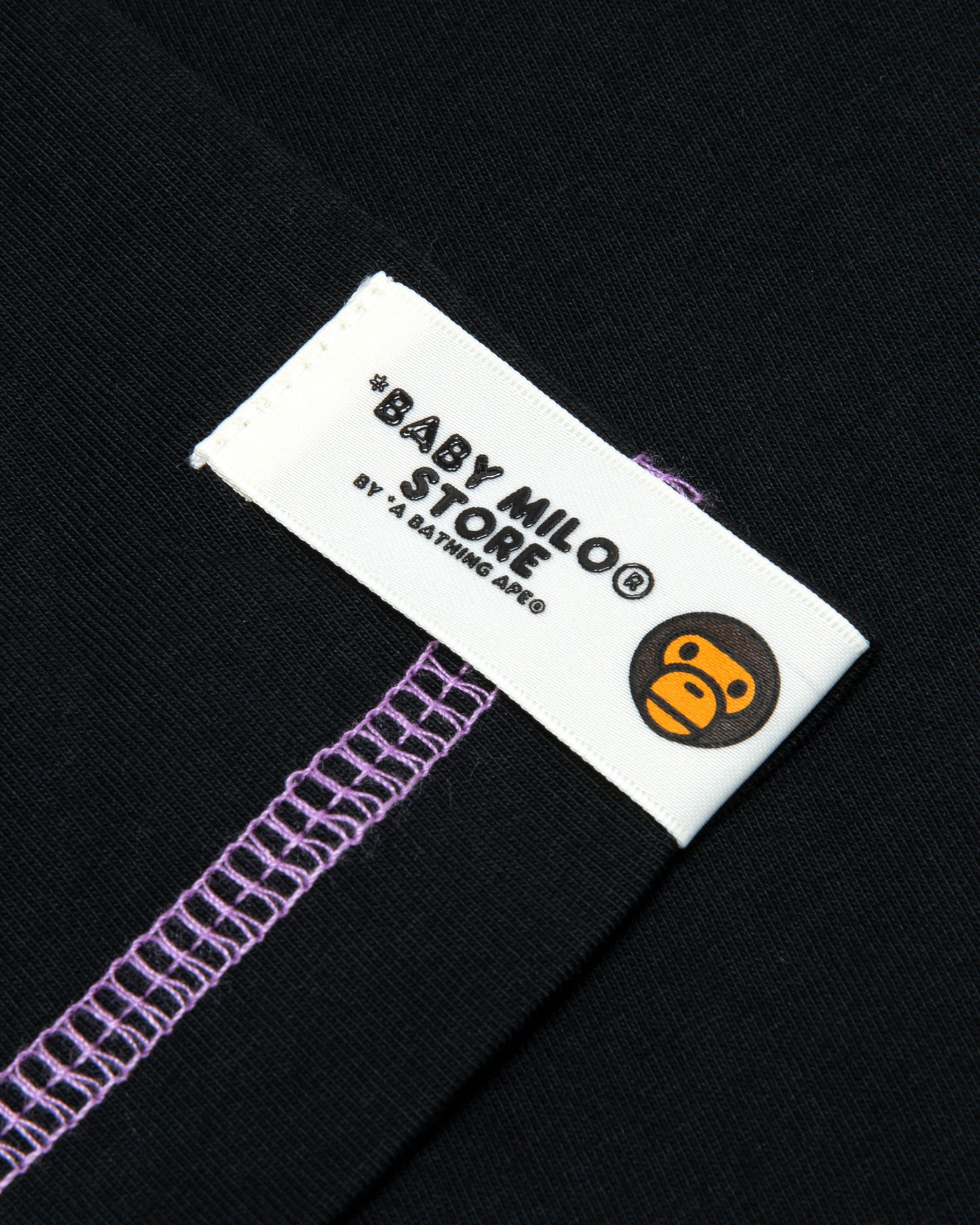 A Bathing Ape Baby Milo box logo print tee In Black