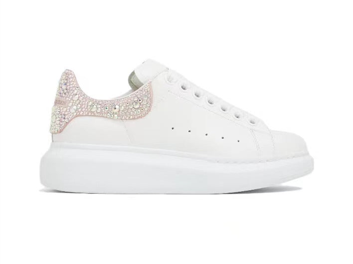 Alexander Mcqueen Women's Oversized Sneaker in White/clay