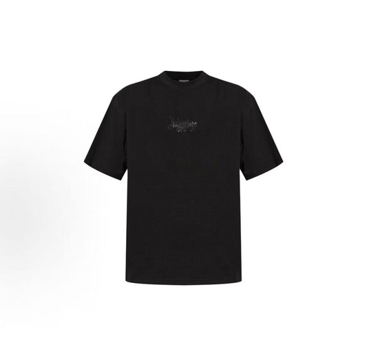 Balenciaga Logo Print Short-Sleeved Round-neck T-Shirt - Loose Fit - Men's Style