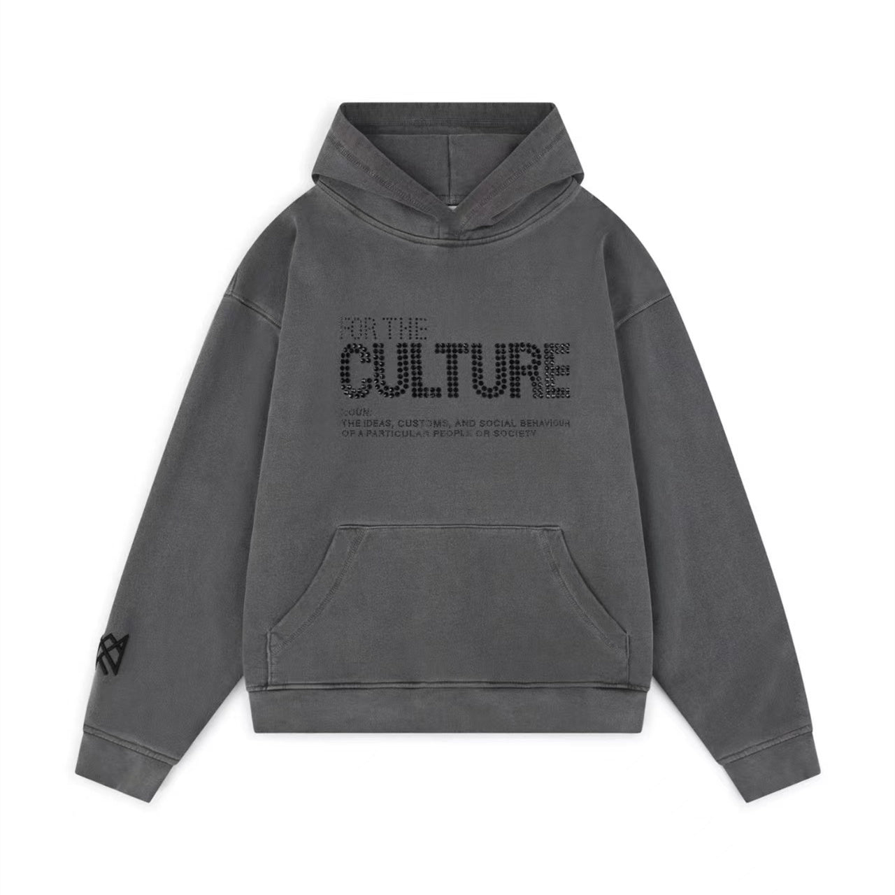 FOR THE CULTURE CRYSTAL HOODIE - GREY