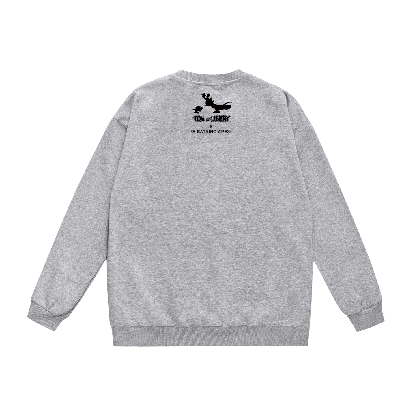 A Bathing Ape Tom And Jerry Print Hoodie Grey
