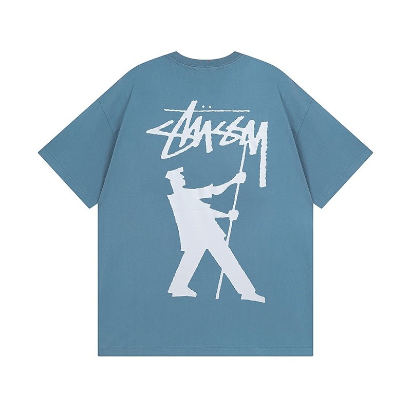 STUSSY DANCER PRINT TEE BLUE