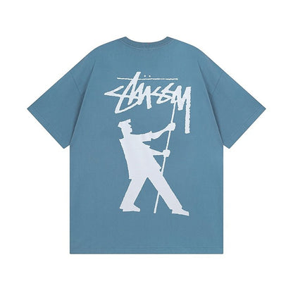 STUSSY DANCER PRINT TEE BLUE