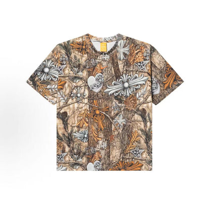 Chrome Hearts Nocta/Nike collaboration print round-neck short-sleeved straight-cut T-shirt for men