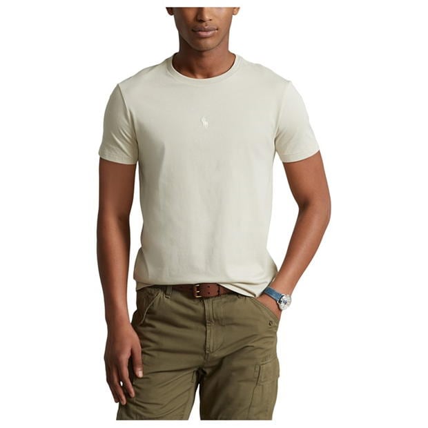 Ralph Lauren Center PP Tee Classic Stone