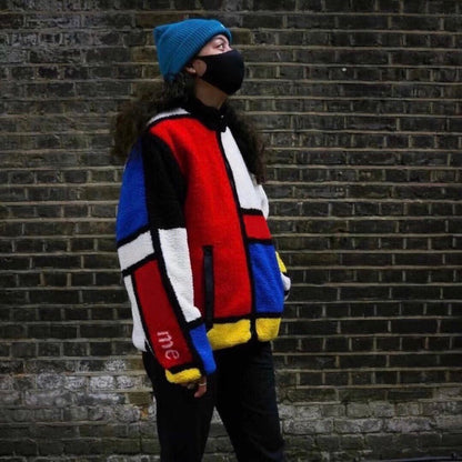 Supreme Reversible Colorblocked Jacket Red
