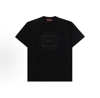 GUCCI Gucci Fine Wool Knitted Cotton Fade-Resistant Short-Sleeved T-Shirt for Men